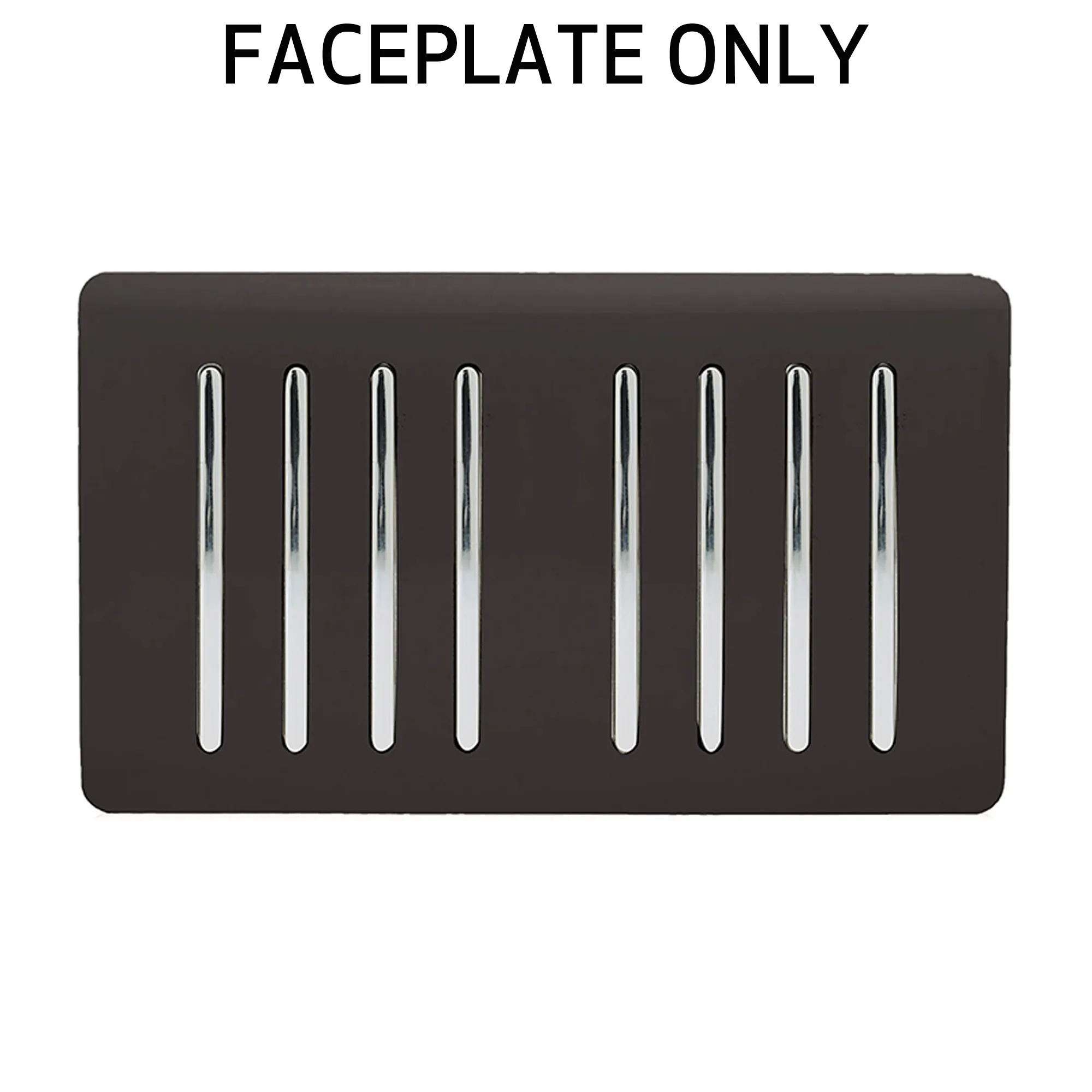Dark Brown Spare Plate Wiring Accessories Trendi Decorative Screwless